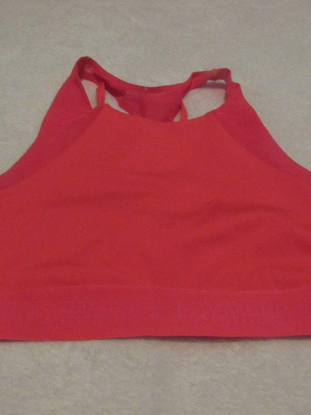 Under Armour Red Sports Bra No Size Tag USED